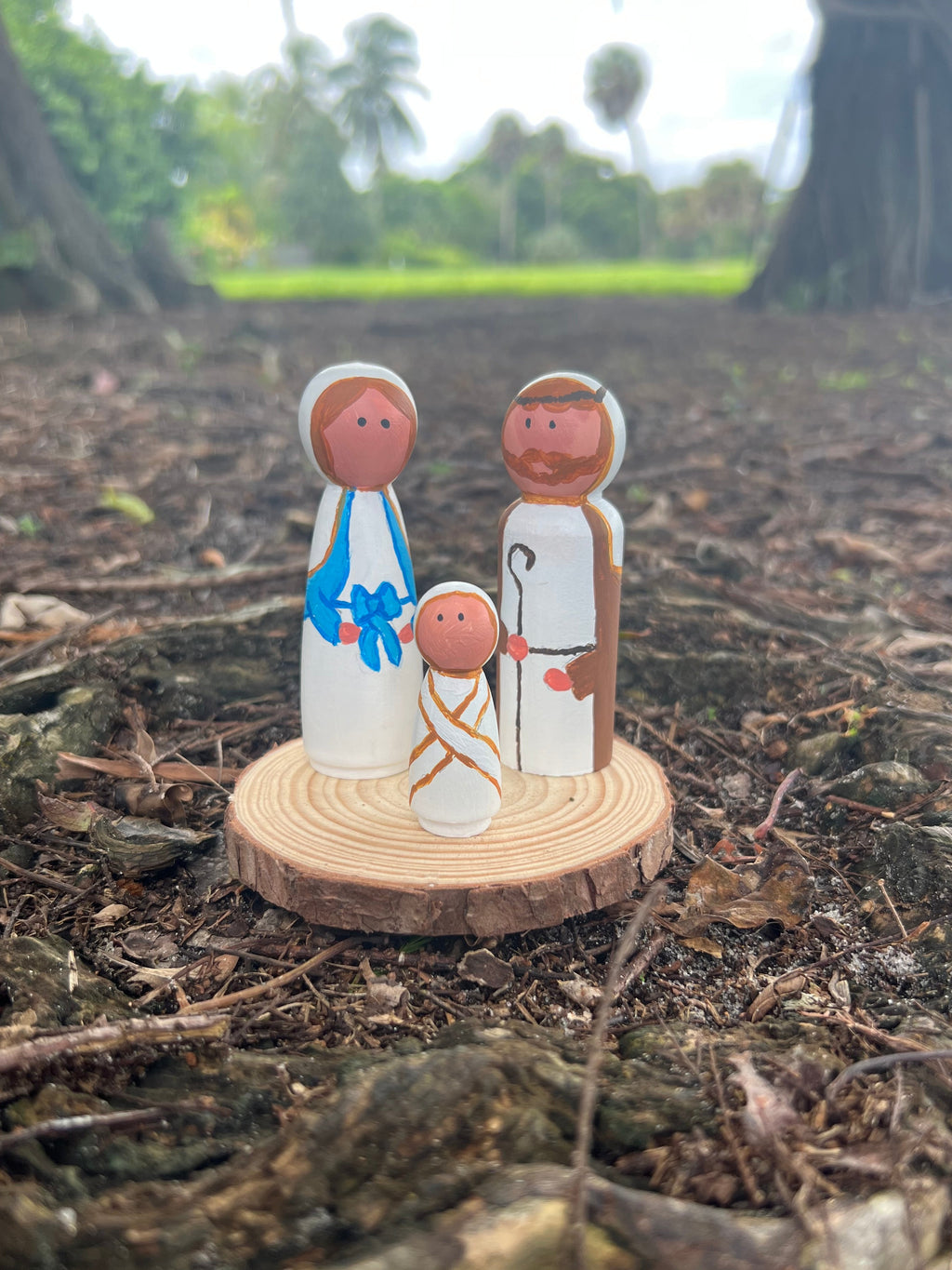 Nacimiento en Madera Natural