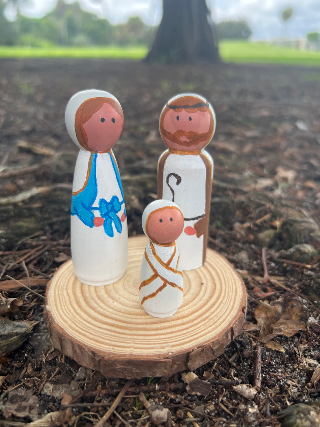 Nacimiento en Madera Natural