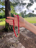 Collar Natural Rojo