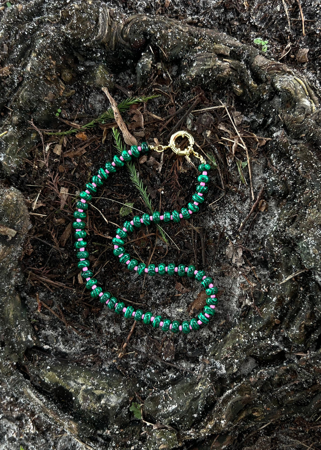 Collar Natural Verde