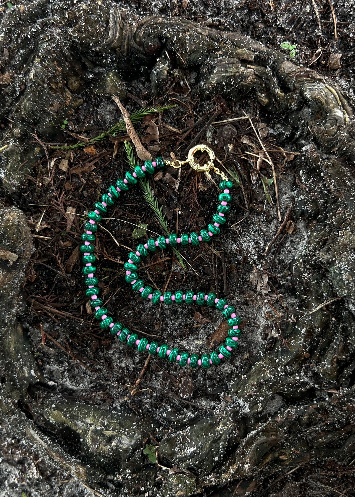 Collar Natural Verde