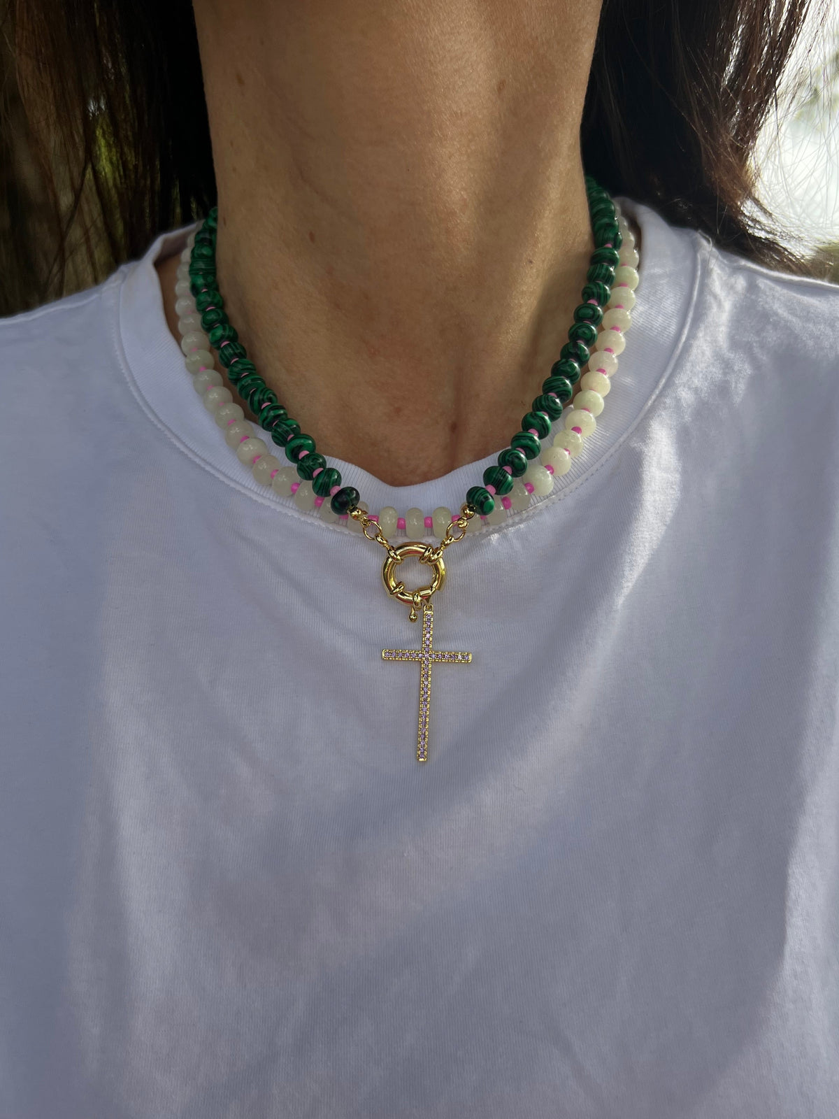 Collar Natural Verde